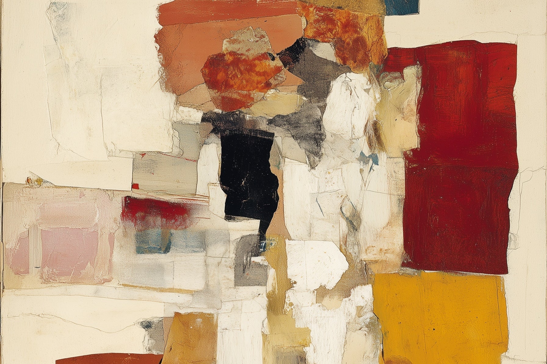 Marrakech: The Terracotta Frequency | Chromatic City Energy Map — mixed-media collage art print
