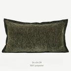 Dark green textured pillow on a white background with 'Beacon Home Store' branding.