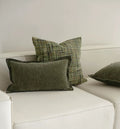 [Green Oasis] Jacquard Pillow Covers with Tassels